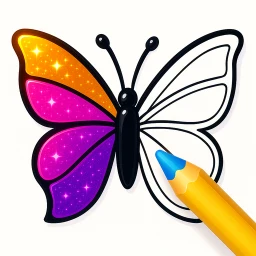 Butterfly Coloring game simgesi